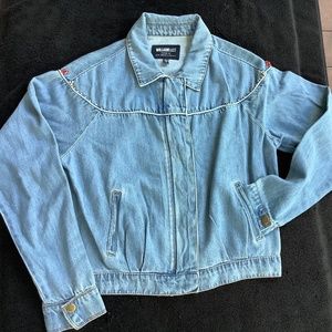 💥‼️William Rast Embellished Denim Jacket Size Medium